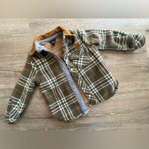 Eddie Bauer | Plaid Shacket with Sherpa Lining | Toddler Boys Jacket | 24 Months